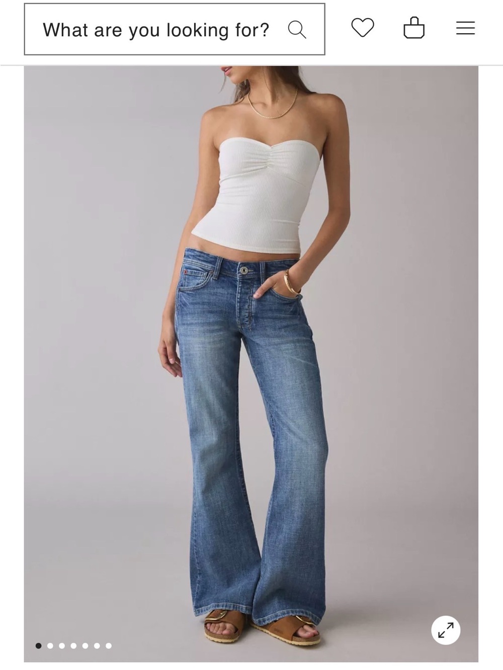 BDG Flared Jeans in Mid Blue Denim
